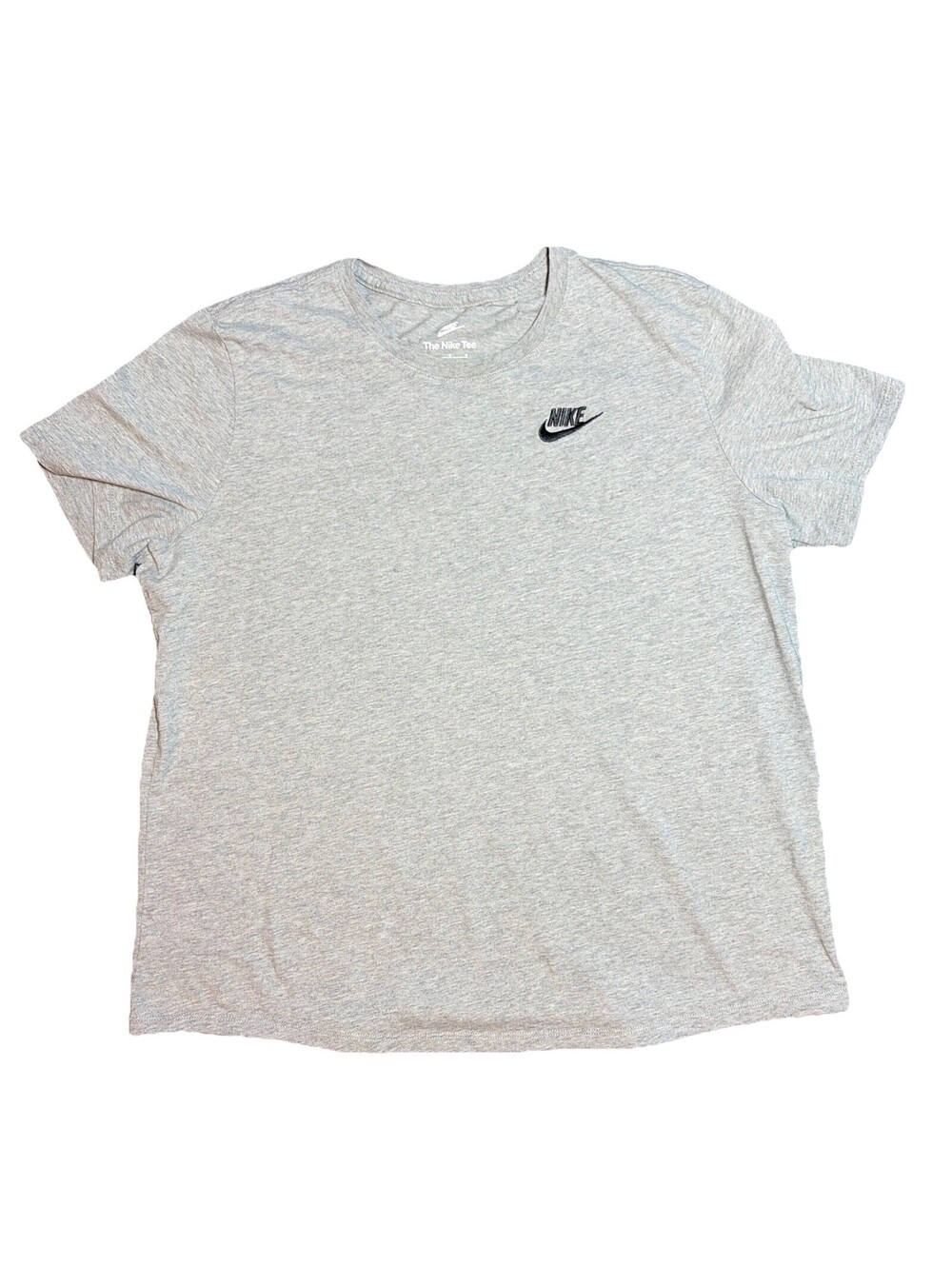 Nike Men's Sportswear Club Short Sleeve T Shirt L Grey Logo Casual Streetwear